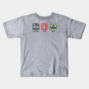 Old School Social Media Kids T-Shirt